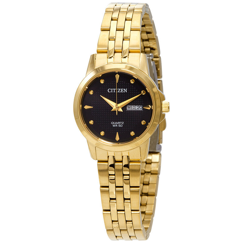 Citizen Black Face Gold Toned Watch