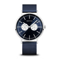 Bering Classic Blue and Silver Watch