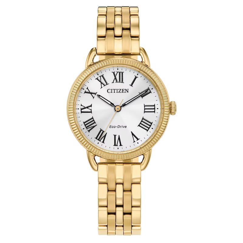 Citizen Yellow-Toned Roman Numeral Watch