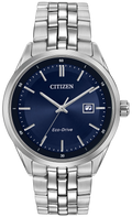 Citizen Blue Face Silver Band Watch