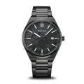 Bering Brush Black Date Watch
