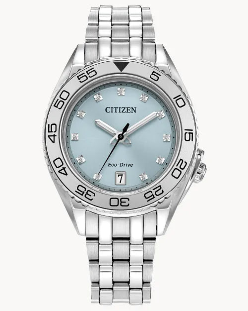 Citizen Blue Face Silver Watch