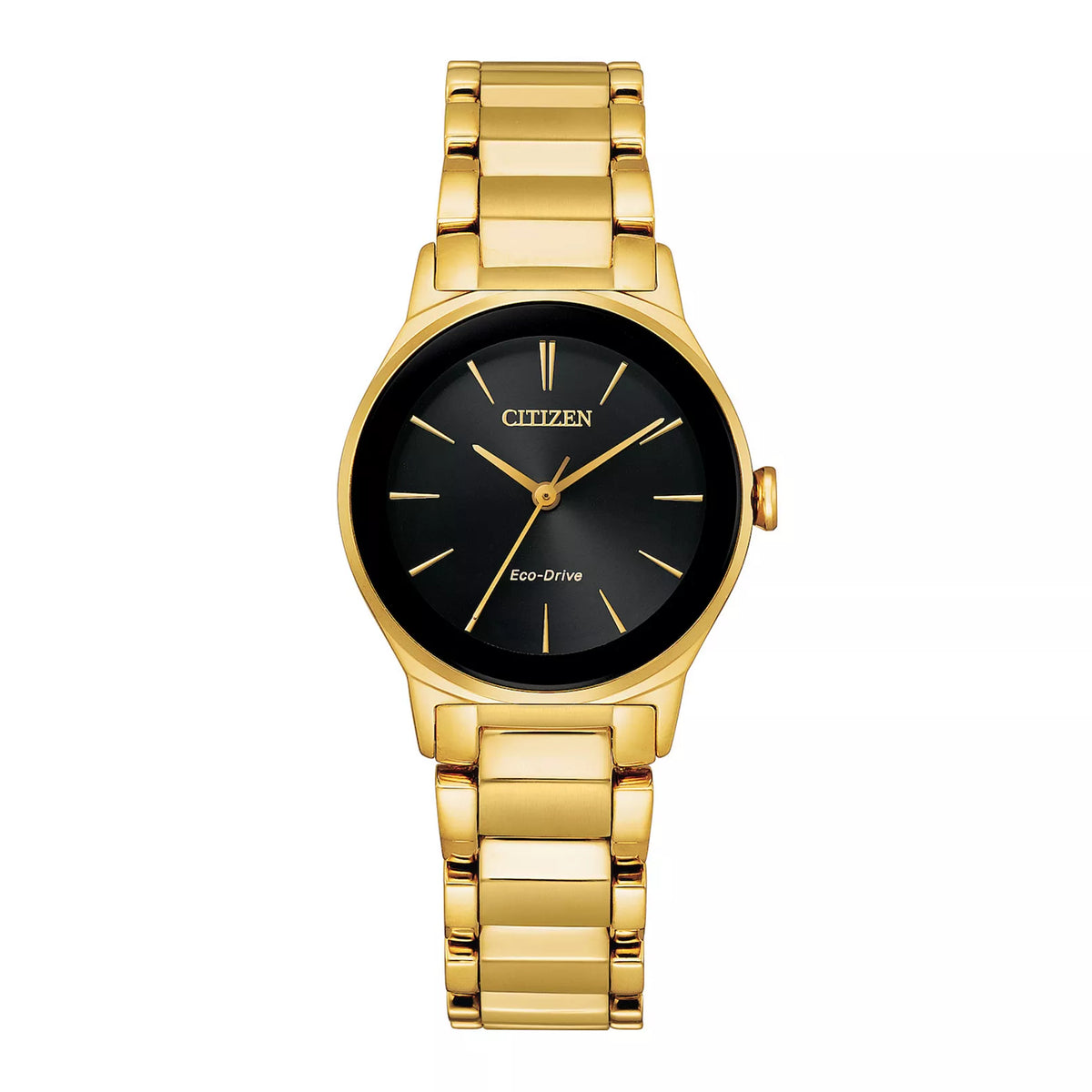 Citizen Yellow-Toned Black Face Watch