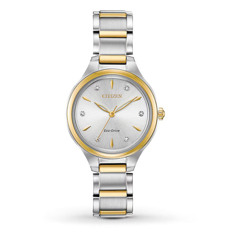 Citizen Eco-Drive Two-Toned CZ Watch